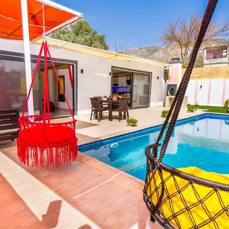 Villa Uezuemlue 1 Bedroom Secluded With Private Pool Hot Tub Kalkan
